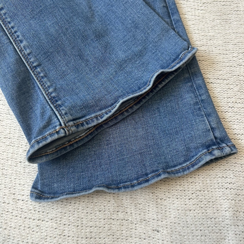 American Eagle Jeans Sz 6S Blue High Rise Artist Flare Stretch Denim 28x28.5 - Picture 4 of 16